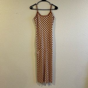Checkered Bodycon Dress